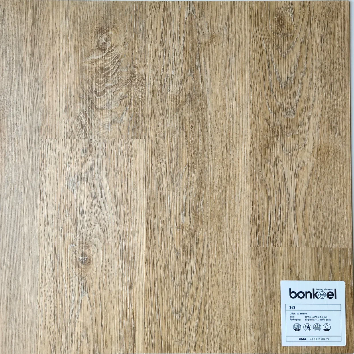 Плитка ПВХ "Bonkeel" Base New 343 (1220*150*3,5 мм) — купить в Санкт-Петербурге