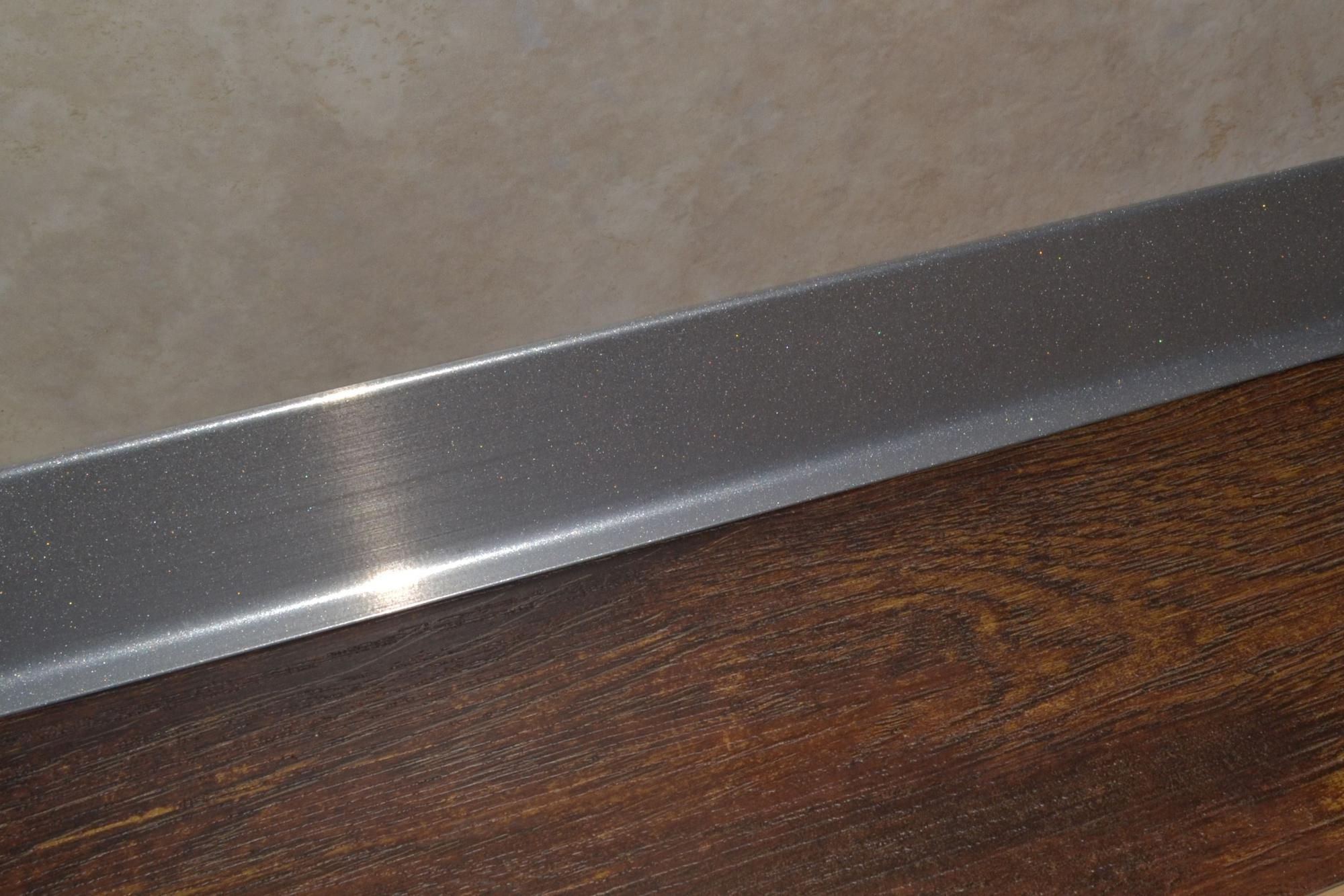 Плинтус алюминиевый L-образный серебристый (2500*11*60 мм) — купить в Санкт-Петербурге