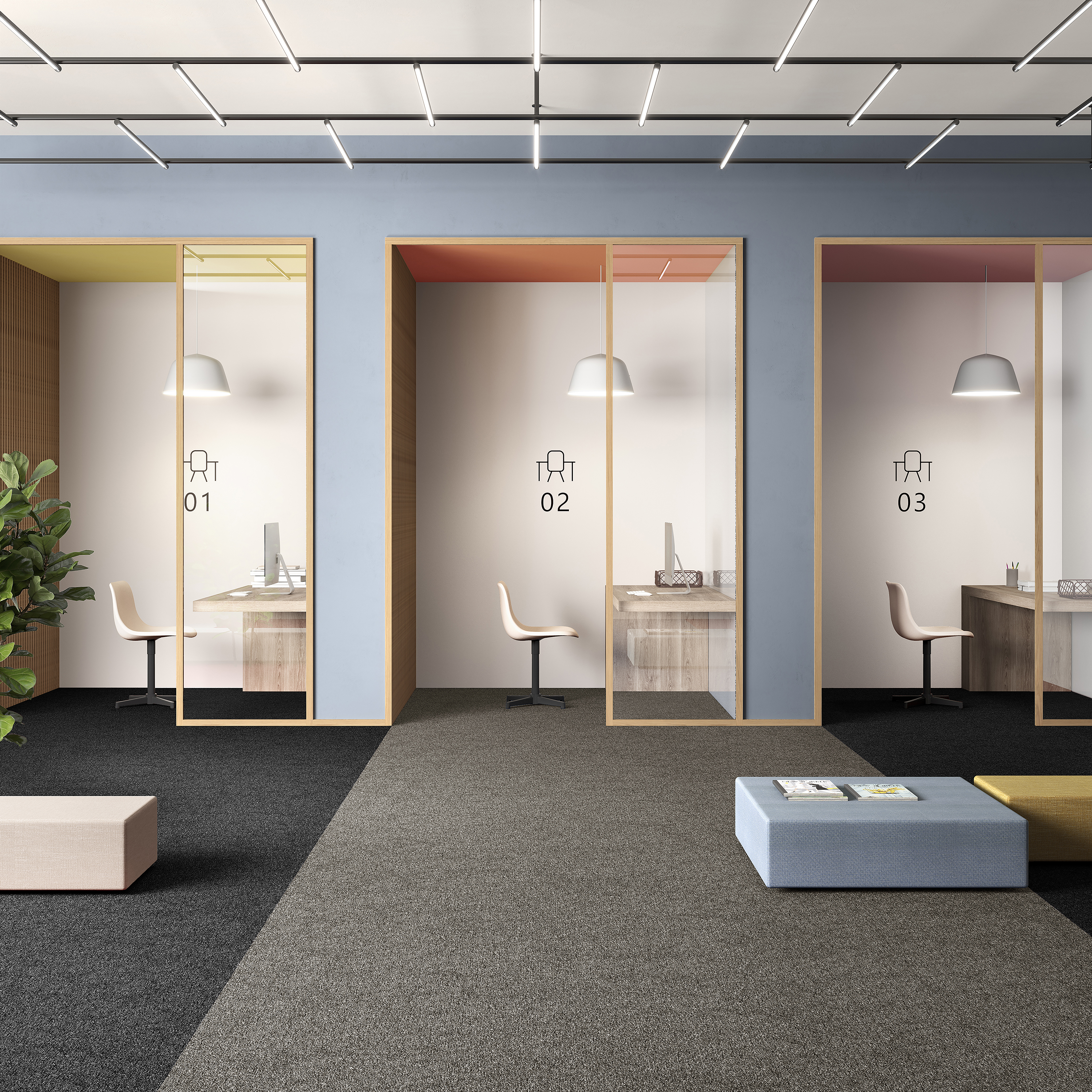 Ковровая плитка Medusa Tile 40 (500*500*5 мм) — купить в Санкт-Петербурге