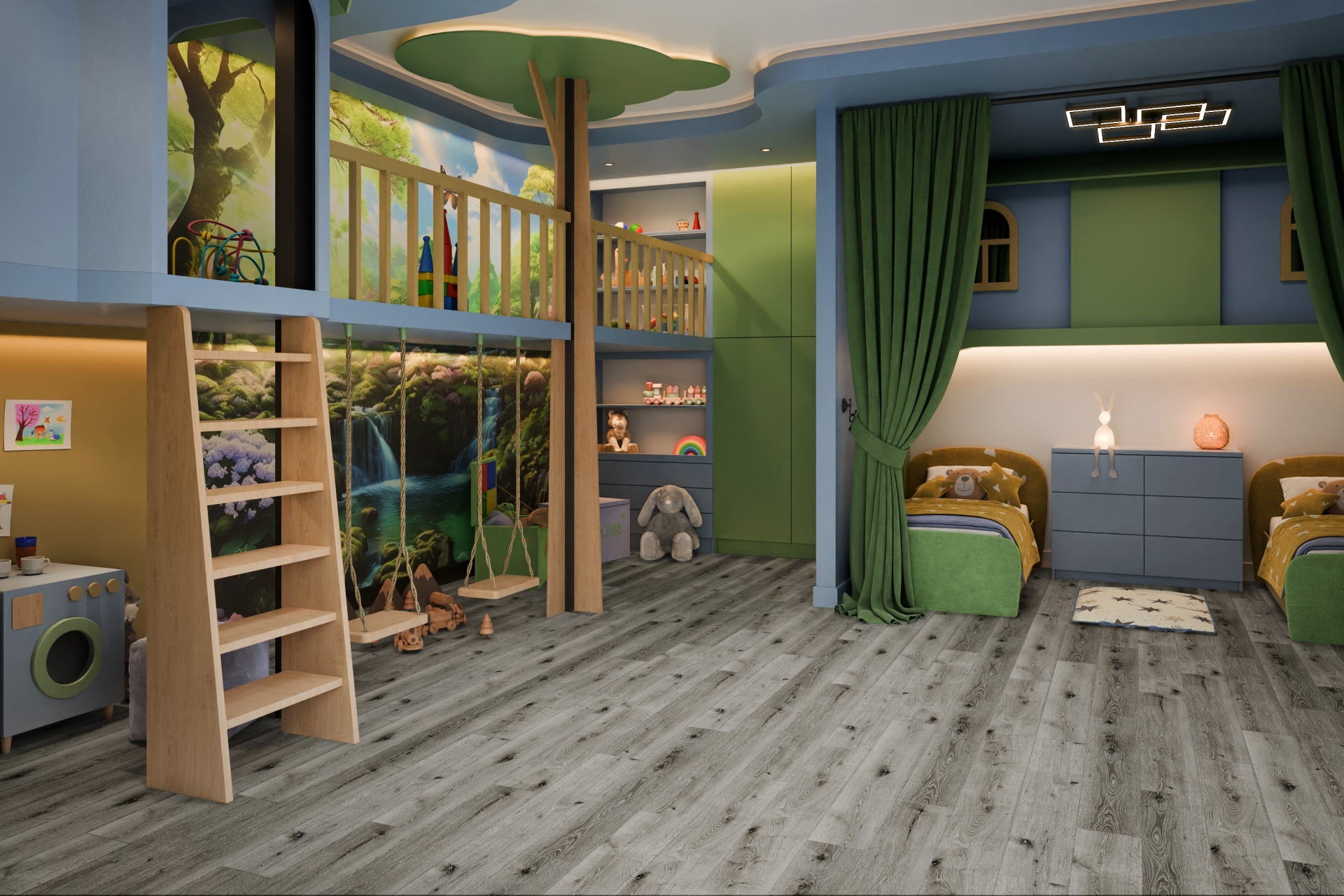 Усовершенствованная кварц-виниловая плитка «Damy Floor» Дуб Состаренный Серый (1227*187*2,5 мм) — купить в Санкт-Петербурге