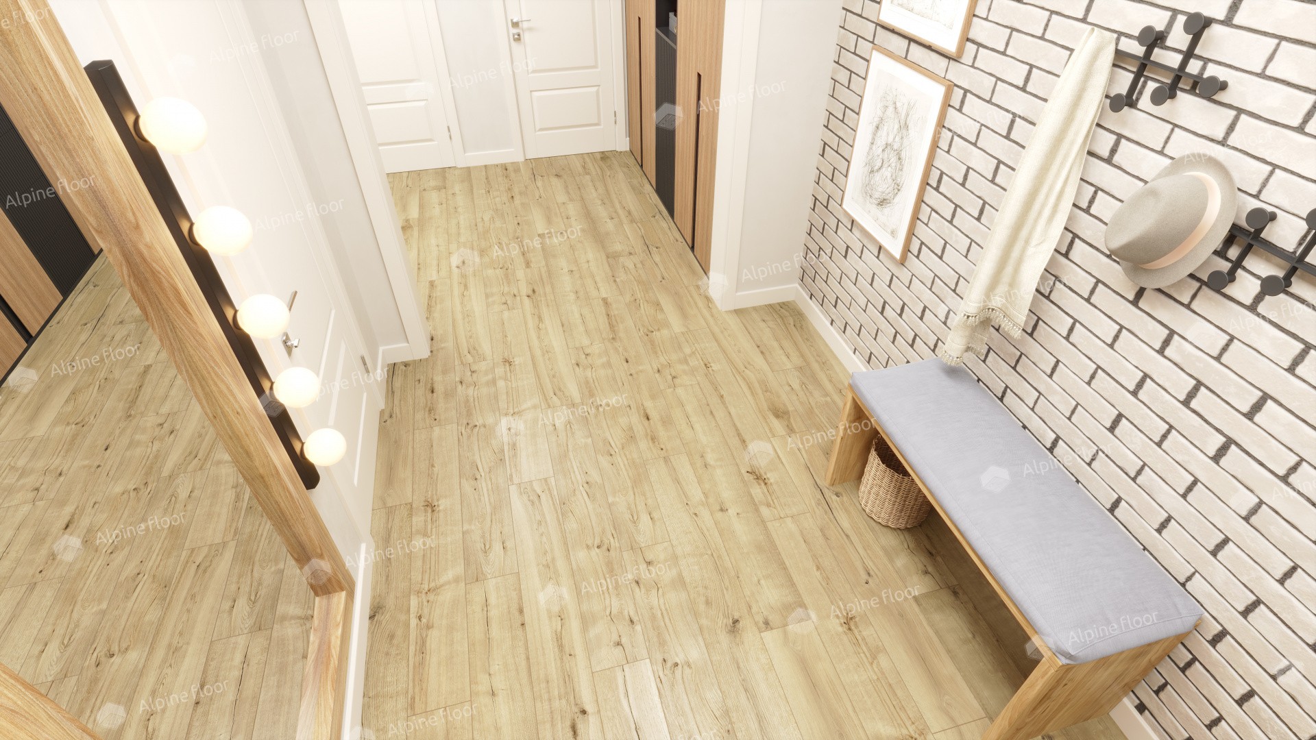 Ламинат "Alpine Floor" Дуб Эмпуриабрава (1285*192*8 мм) — купить в Санкт-Петербурге