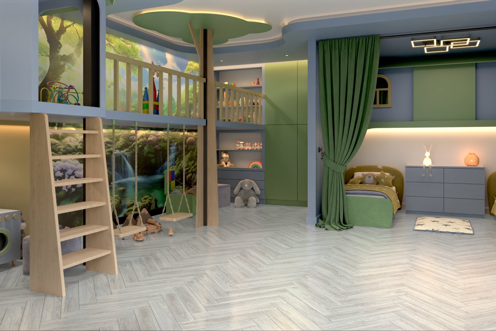 Инженерный паркет «Damy Floor» Ванильный (укладка елочкой) — купить в Санкт-Петербурге