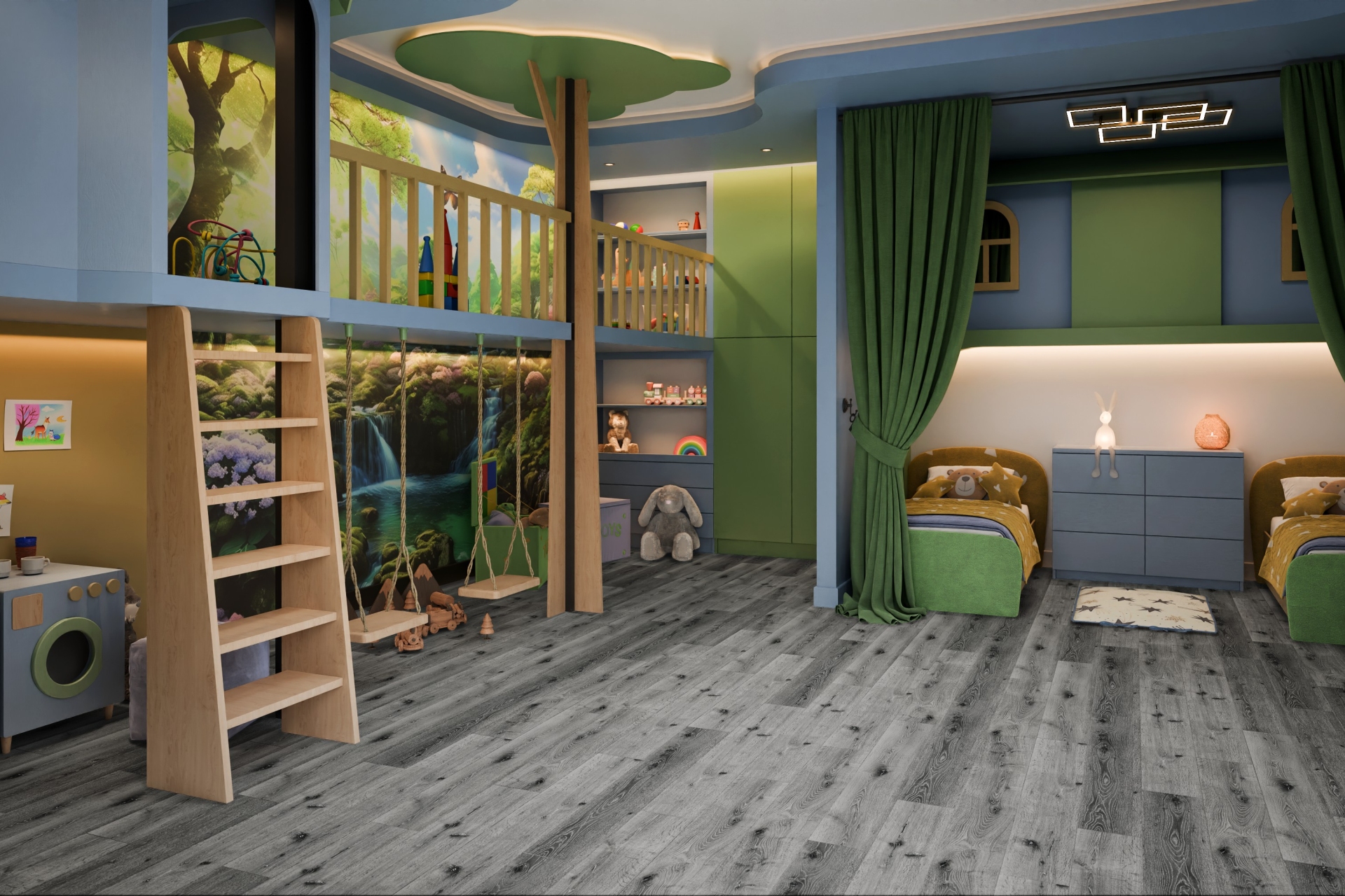 SPC ламинат «Damy Floor» Дуб Сильвер (1220*180*4 мм) — купить в Санкт-Петербурге