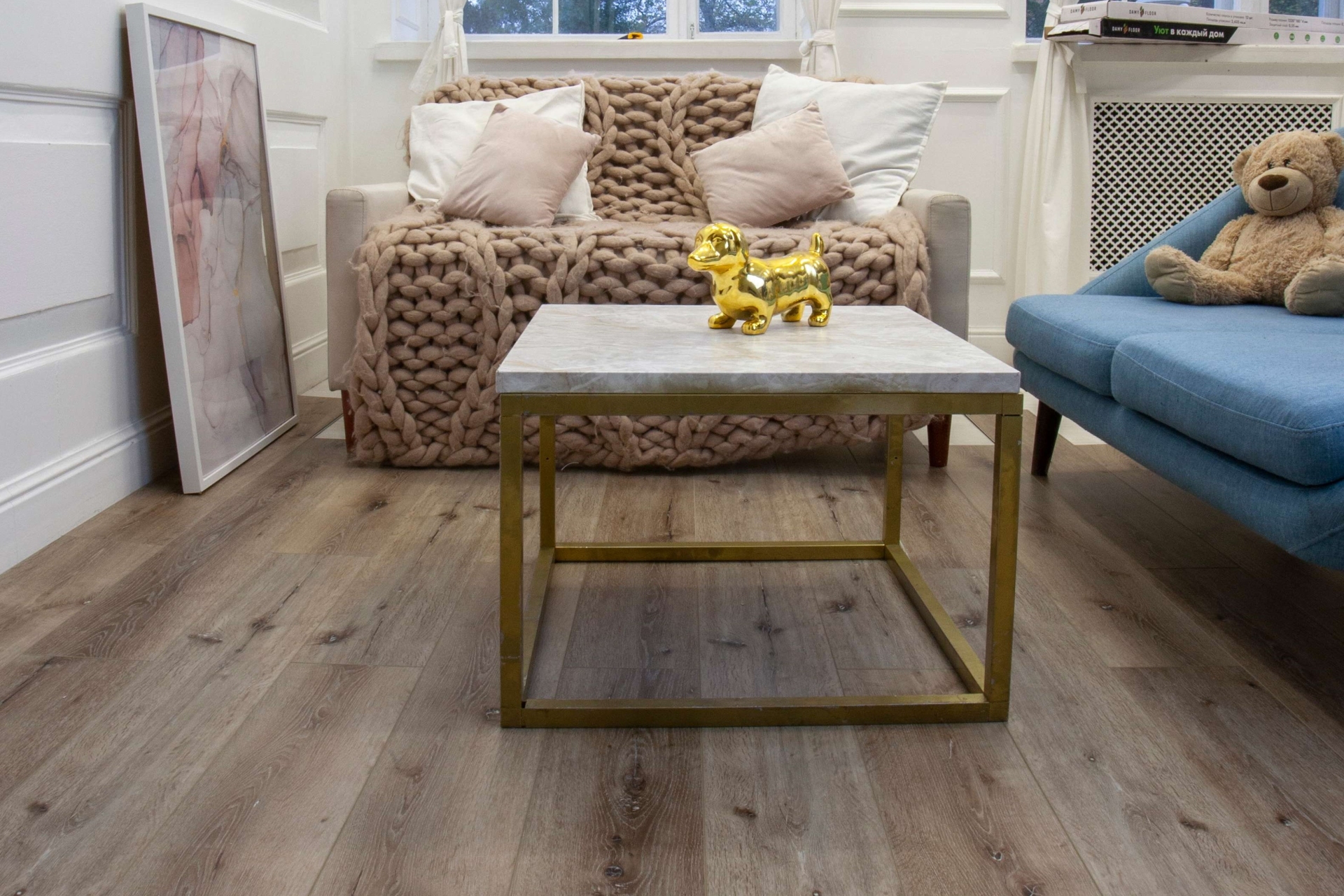 Усовершенствованная кварц-виниловая плитка «Damy Floor» Дуб Лофт (1227*187*2,5 мм) — купить в Санкт-Петербурге