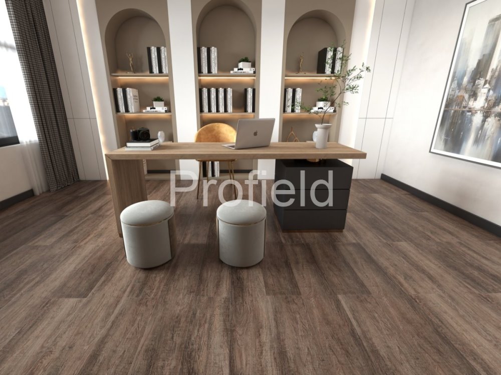 HSPC ламинат "Profield" Дуб темный (1200*228*5,5 мм) — купить в Санкт-Петербурге