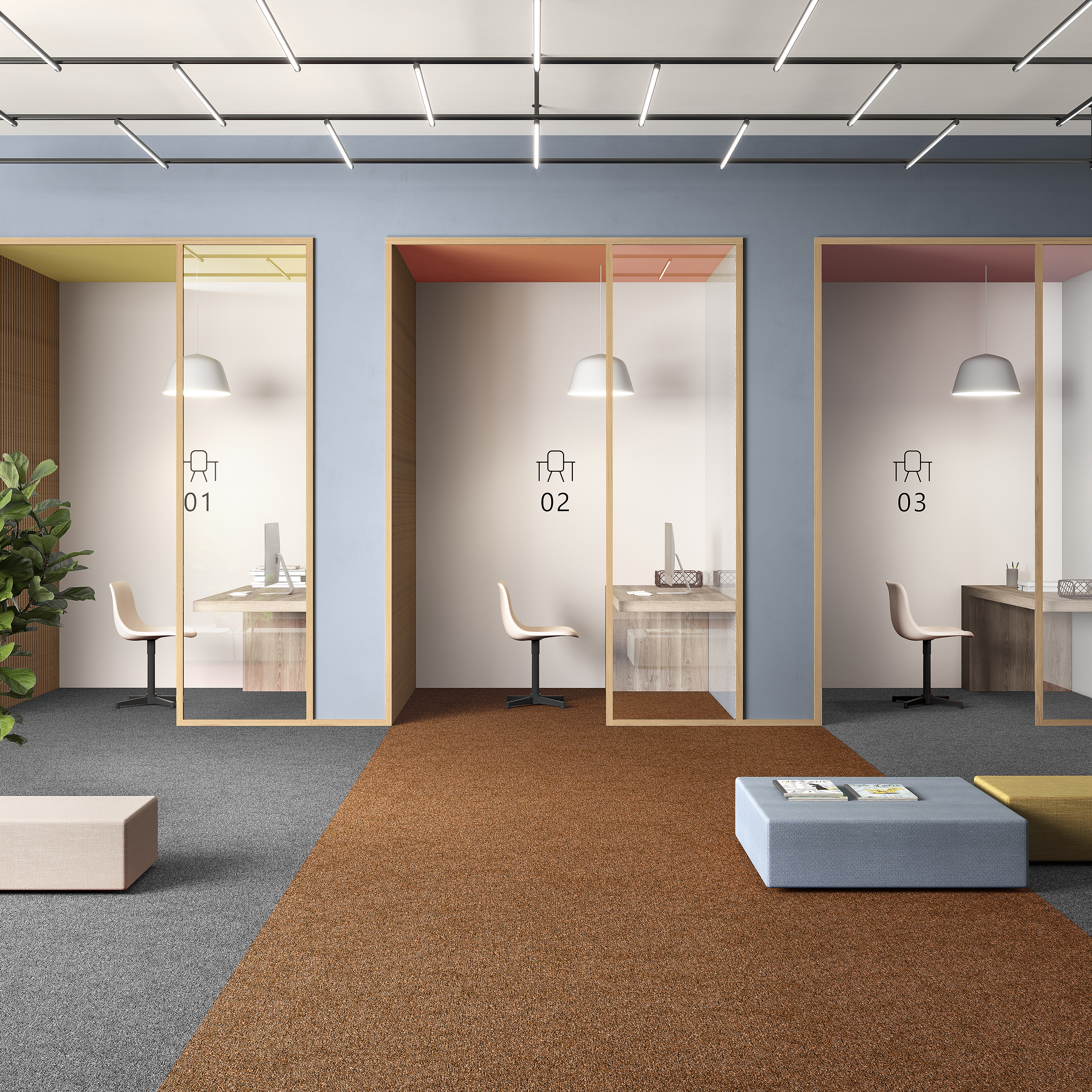 Ковровая плитка Medusa Tile 84 (500*500*5 мм) — купить в Санкт-Петербурге