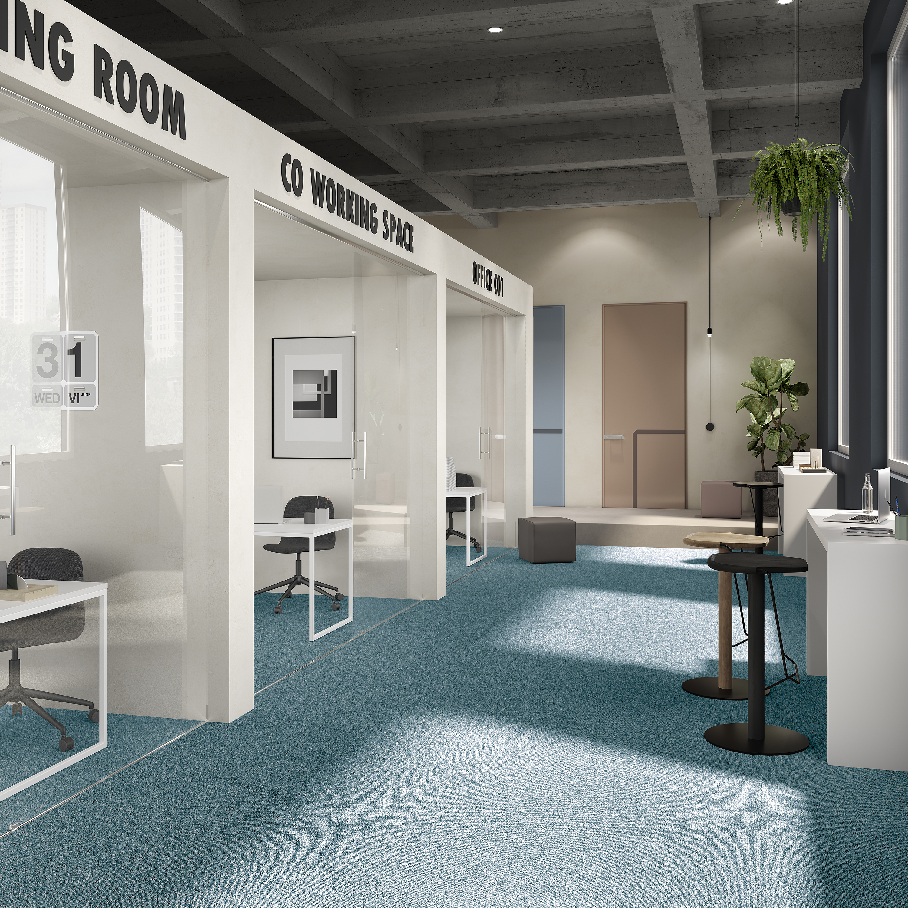 Ковровая плитка Medusa Tile 70 (500*500*5 мм) — купить в Санкт-Петербурге