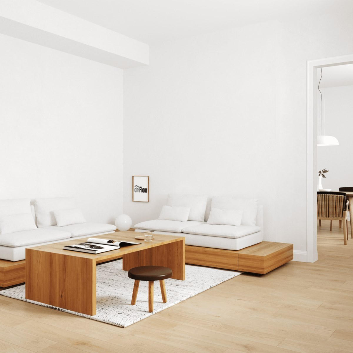 Виниловое напольное покрытие ScandiWood 19 Дуб Шампань (180*1220*5 мм) — купить в Санкт-Петербурге