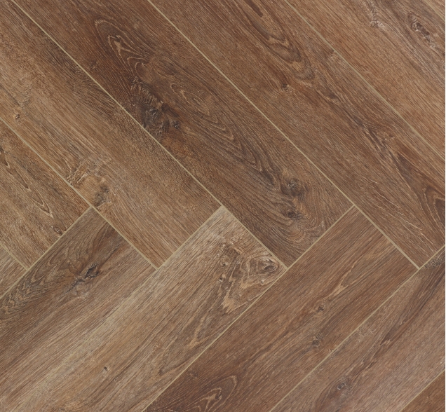 Виниловый ламинат SPC "Cronafloor" Herringbone Дуб Тулуза (640*128*4,5 мм) — купить в Санкт-Петербурге