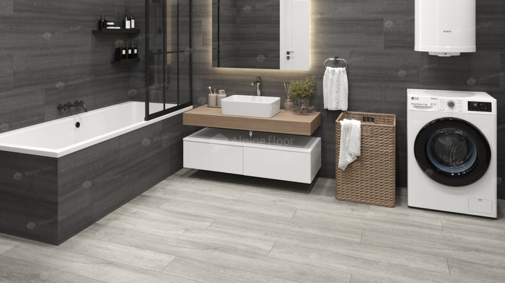 SPC Ламинат "Alpine Floor" Дуб платина (1524*180*8 мм) — купить в Санкт-Петербурге