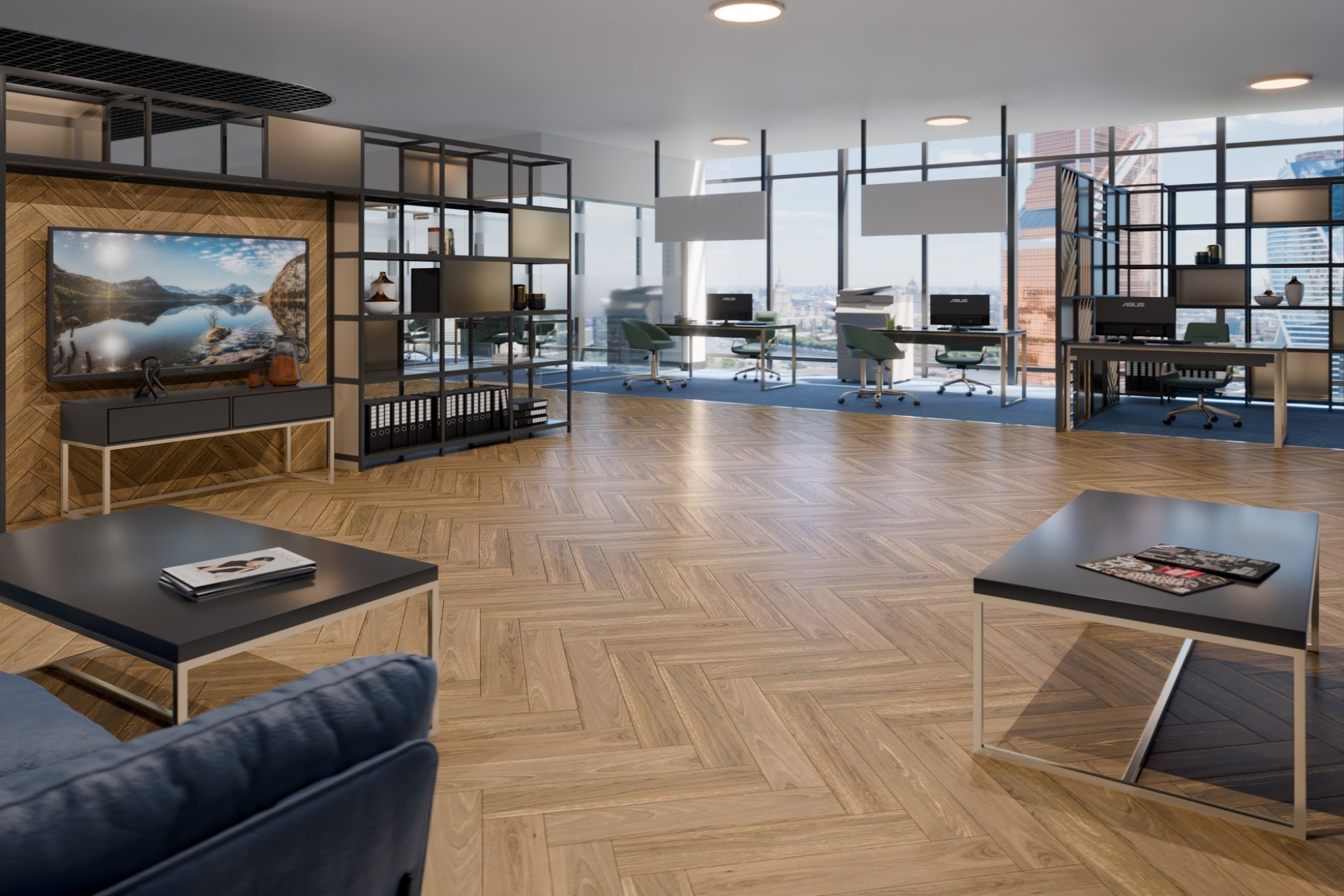 Инженерный паркет «Damy Floor» Натуральный (укладка елочкой) — купить в Санкт-Петербурге