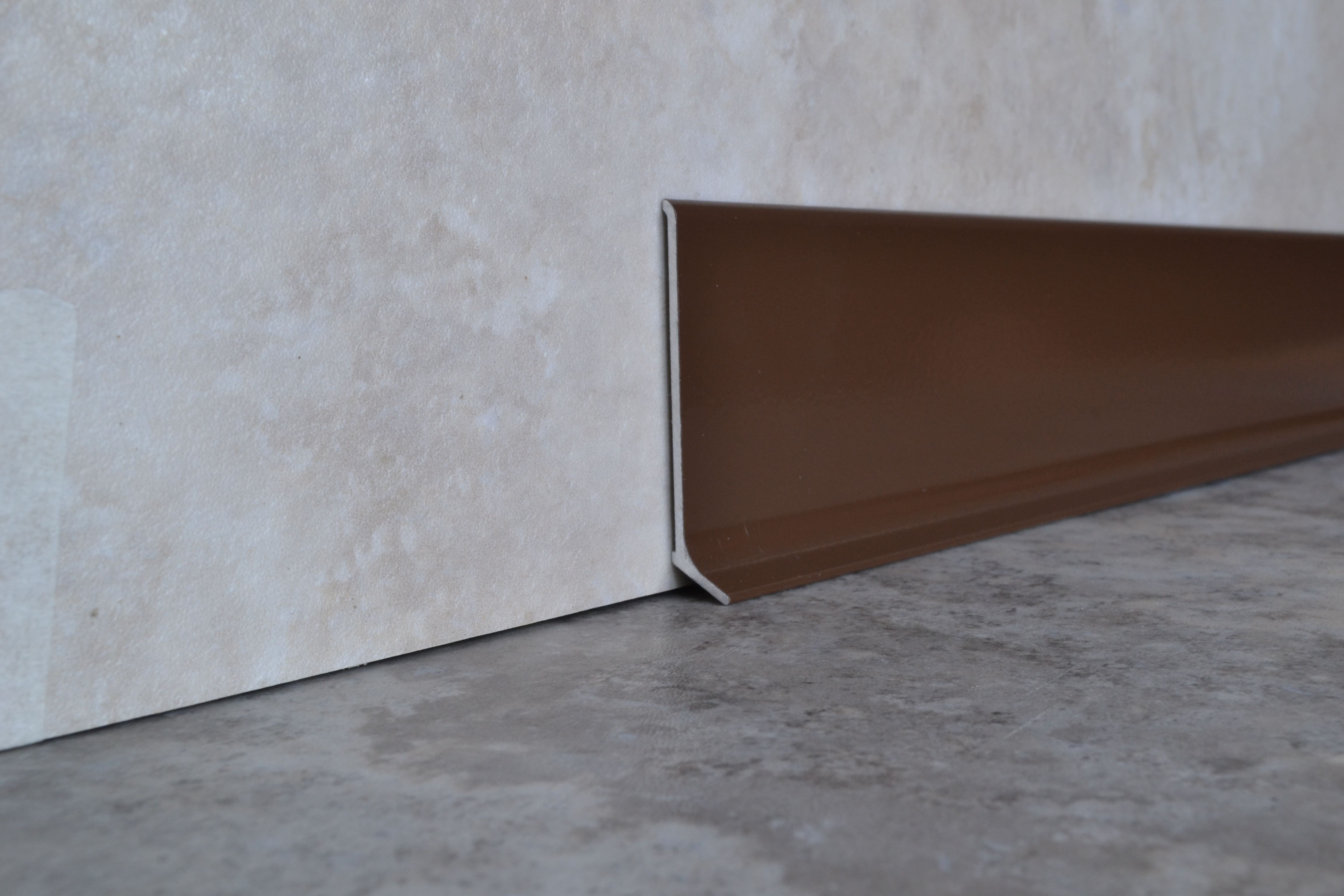 Плинтус алюминиевый L-образный шоколад (2500*11*60 мм) — купить в Санкт-Петербурге