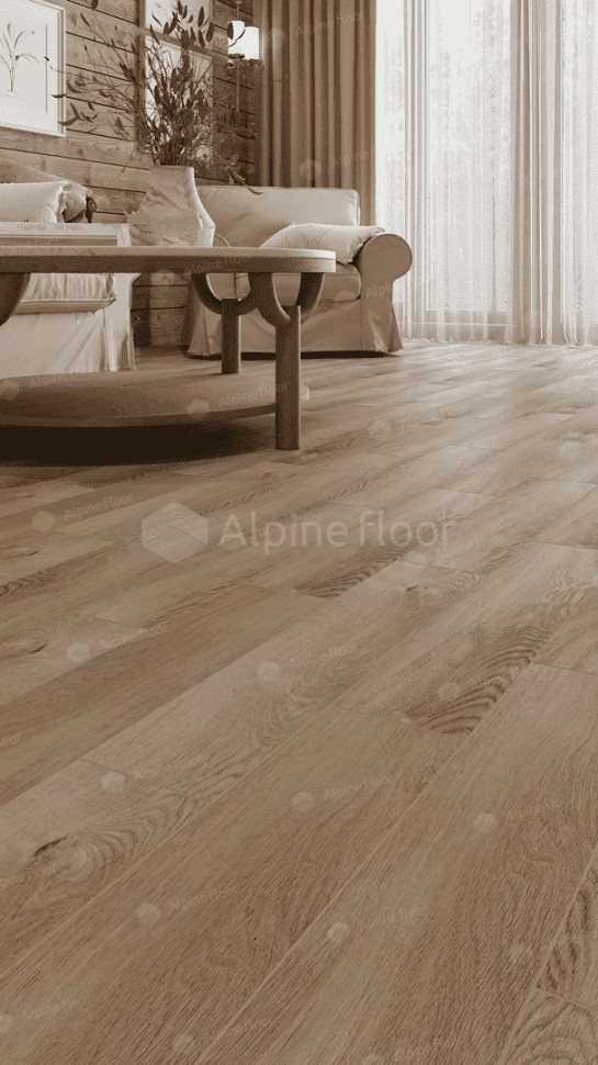 Виниловый ламинат "Alpine Floor" Parquet Light Дуб Синистра (600*125*4 мм) — купить в Санкт-Петербурге