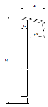 Плинтус для ковролина "Korner" Listwa зеленый (2500*13,8*50 мм) — купить в Санкт-Петербурге