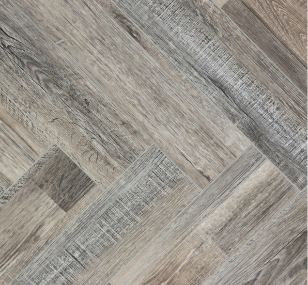 Виниловый ламинат SPC "Cronafloor" Herringbone Дуб Реймс (640*128*4,5 мм) — купить в Санкт-Петербурге