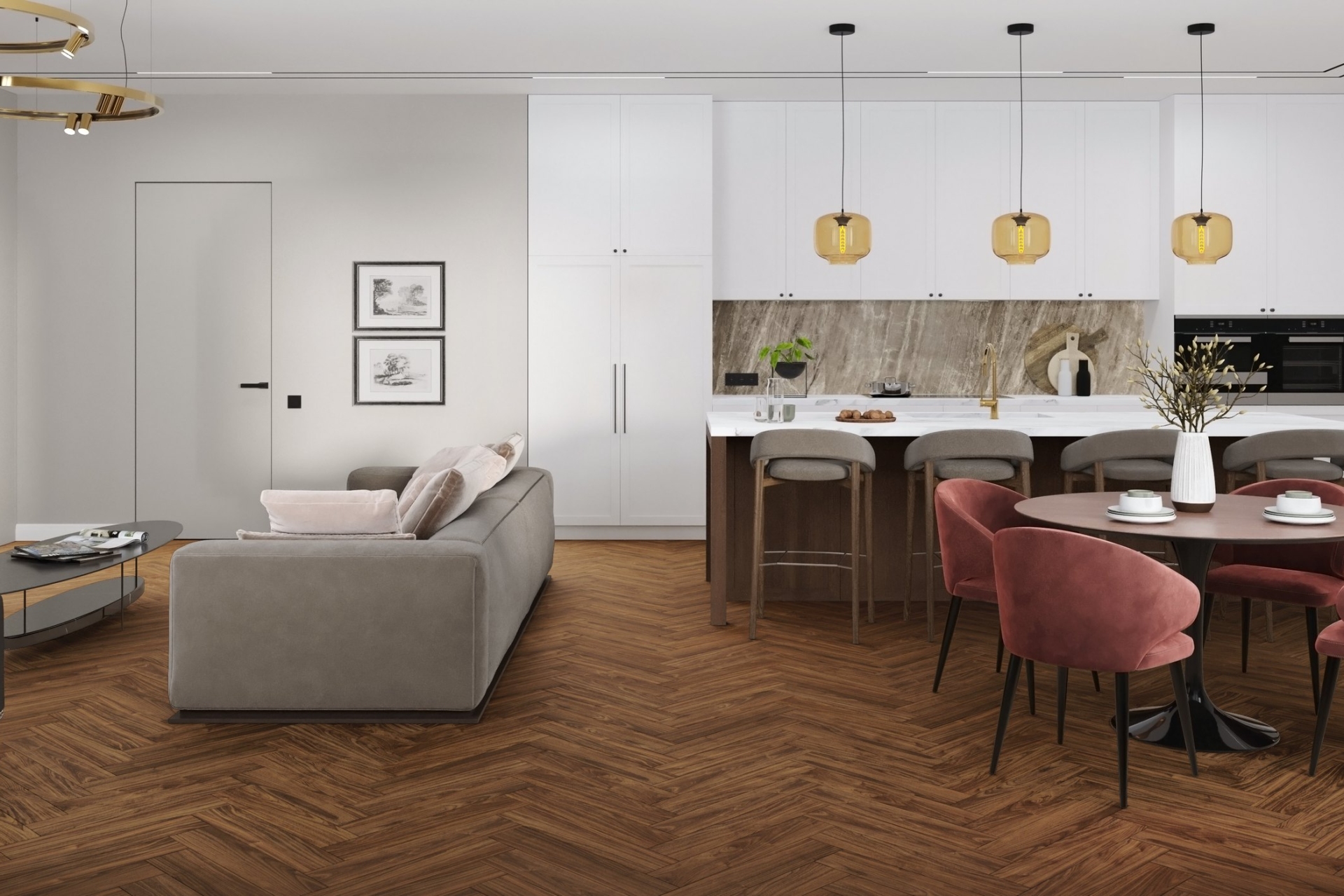 SPC ламинат «Damy Floor» Дерби (615*123*4 мм) — купить в Санкт-Петербурге