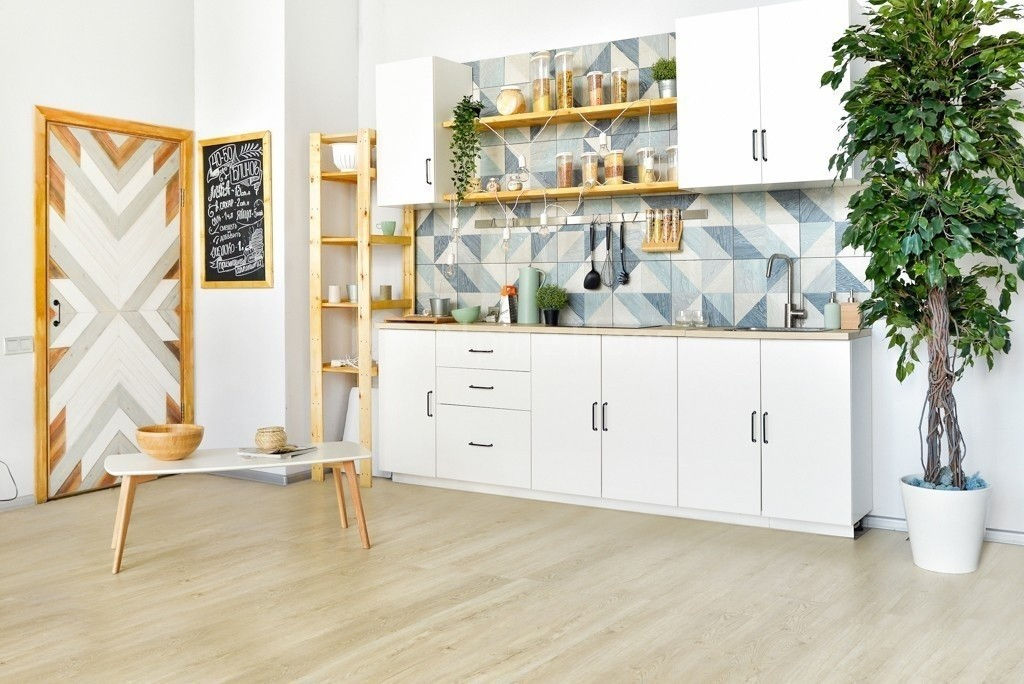 Замковая ПВХ плитка Секвойя Медовая  (1219*184*3,2мм) — купить в Санкт-Петербурге