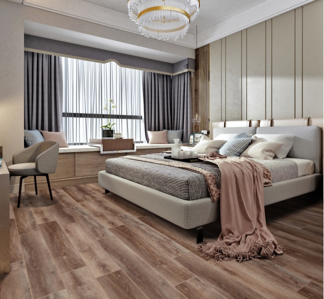 SPC ламинат "CronaFloor" Wood 4V Дуб Охрид (1200*180*4 мм) — купить в Санкт-Петербурге