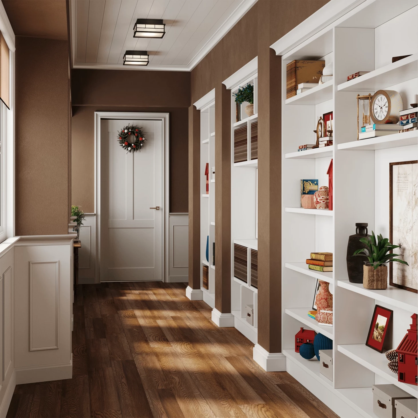 SPC плитка для пола Орех (1220*180*4 мм) — купить в Санкт-Петербурге