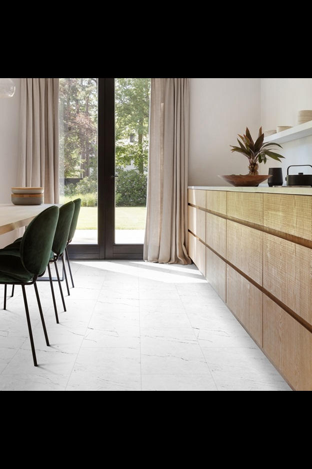 Замковая ПВХ плитка Carrara Marble 112 (610*303*5 мм) — купить в Санкт-Петербурге