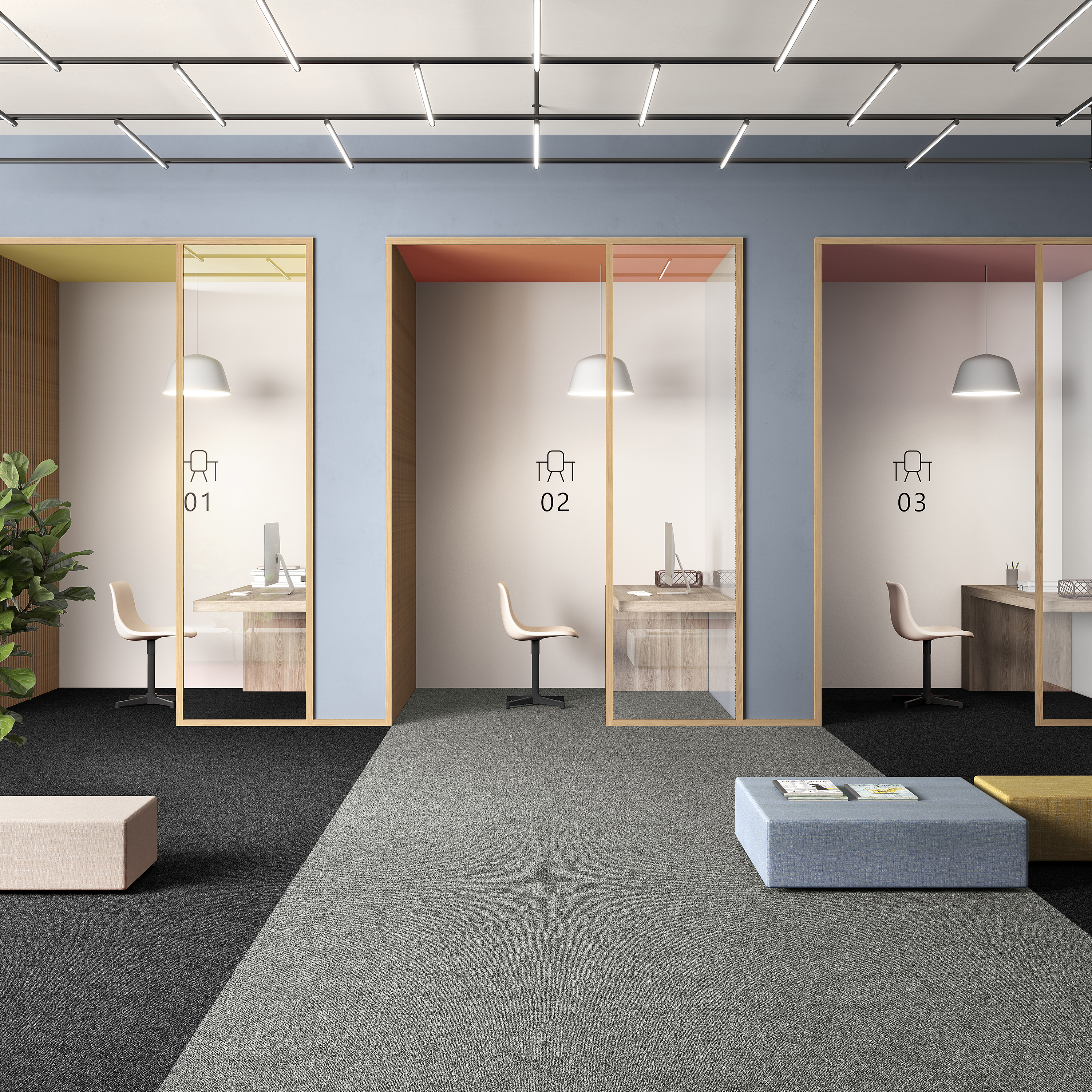 Ковровая плитка Medusa Tile 94 (500*500*5 мм) — купить в Санкт-Петербурге