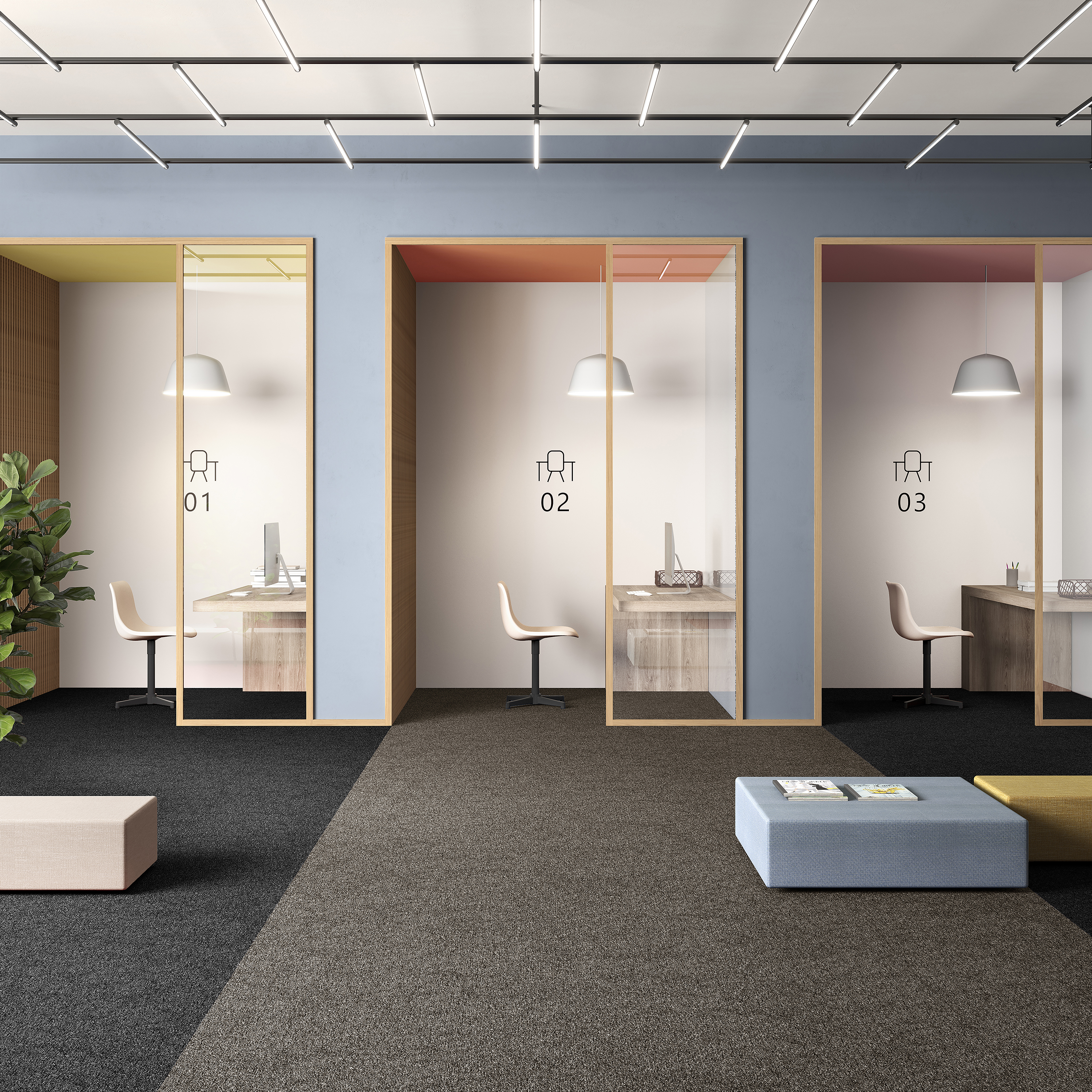 Ковровая плитка Medusa Tile 43 (500*500*5 мм) — купить в Санкт-Петербурге