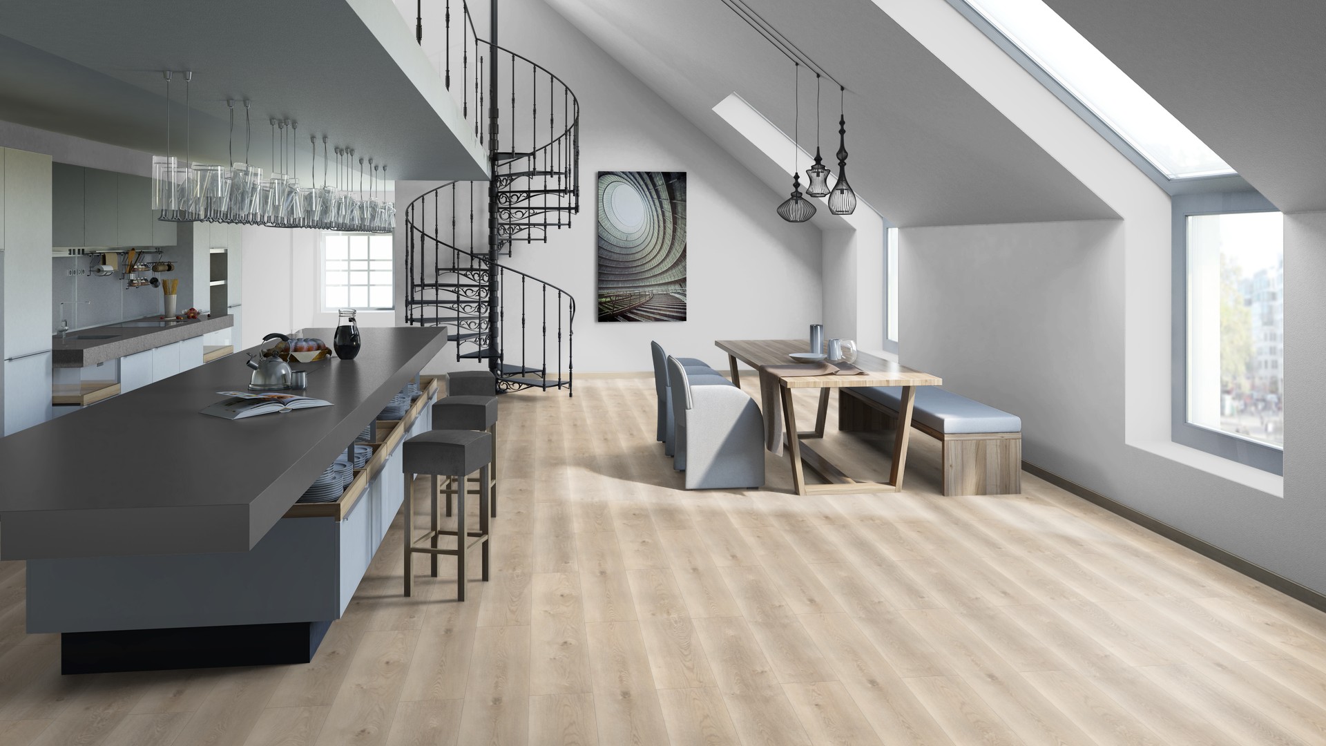 SPC ламинат "Tarkett" Deep House Sean (1400*225*4,6 мм) — купить в Санкт-Петербурге