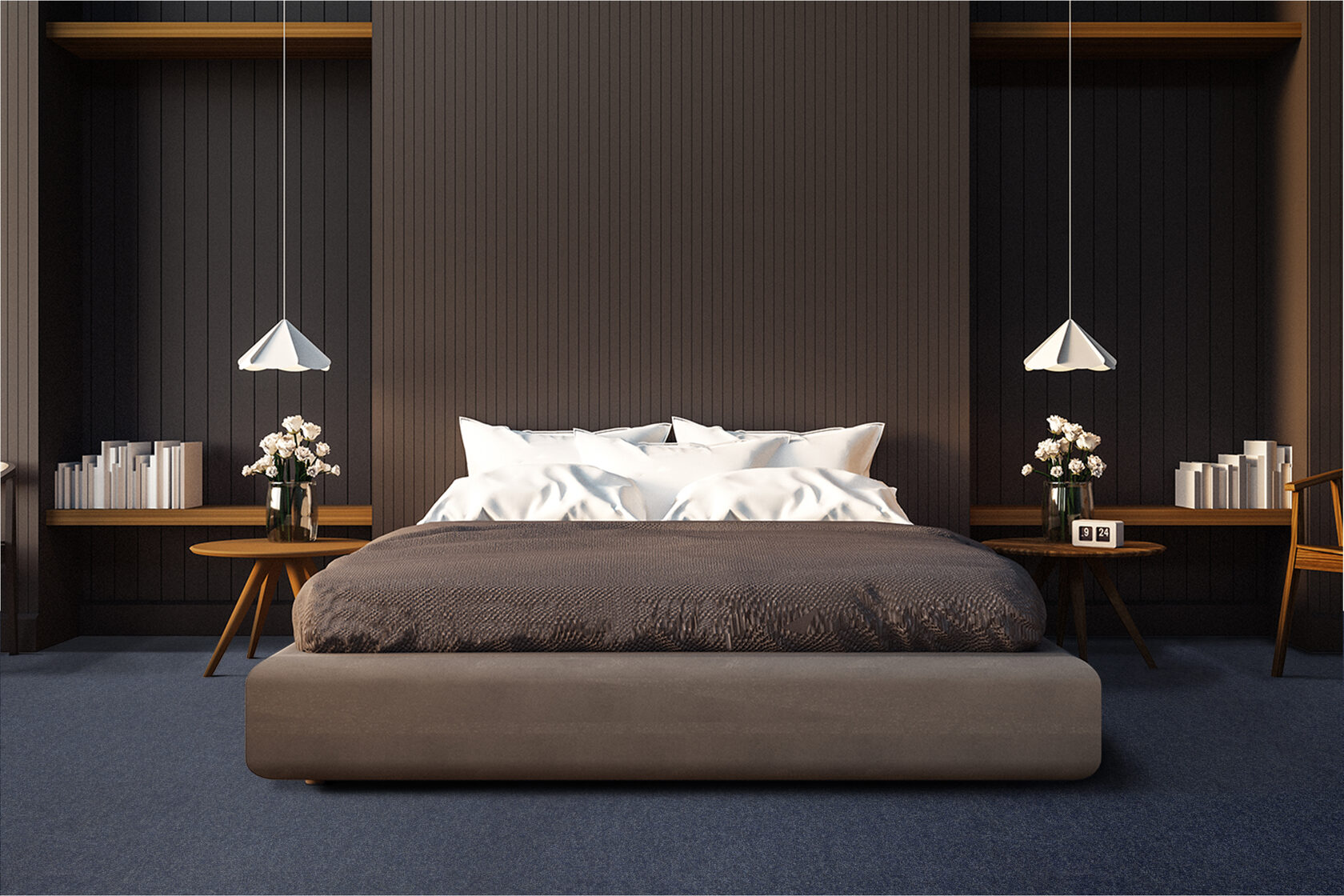 Ковровое покрытие "Bonkeel" Color Rib Blue Bottle 78 (ширина 1м/3м/4м) — купить в Санкт-Петербурге