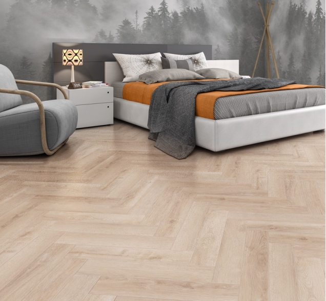 Виниловый ламинат SPC "Cronafloor" Herringbone Дуб Дижон (640*128*4,5 мм) — купить в Санкт-Петербурге