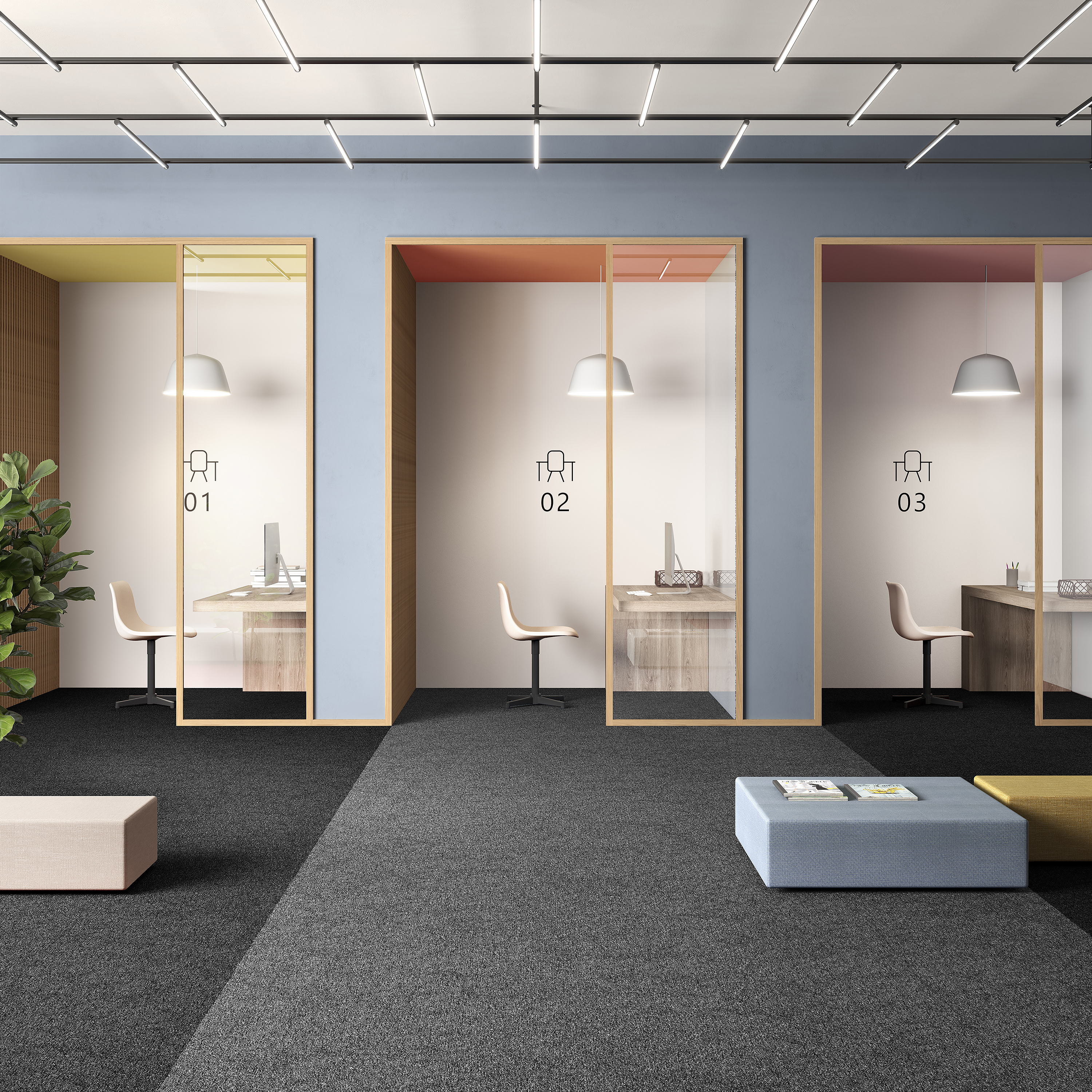 Ковровая плитка Medusa Tile 98 (500*500*5 мм) — купить в Санкт-Петербурге