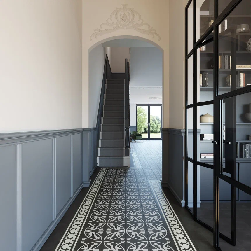 Кварцвиниловая плитка "Invictus" Victorian Deco Charcoal (229*229*2,5мм) — купить в Санкт-Петербурге