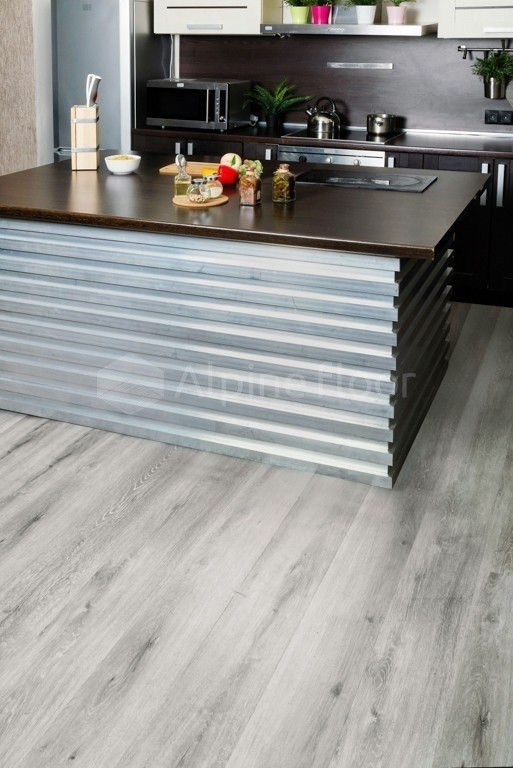 Замковая ПВХ плитка "Alpine Floor" Ясень Серый  (1220*183*4мм) — купить в Санкт-Петербурге
