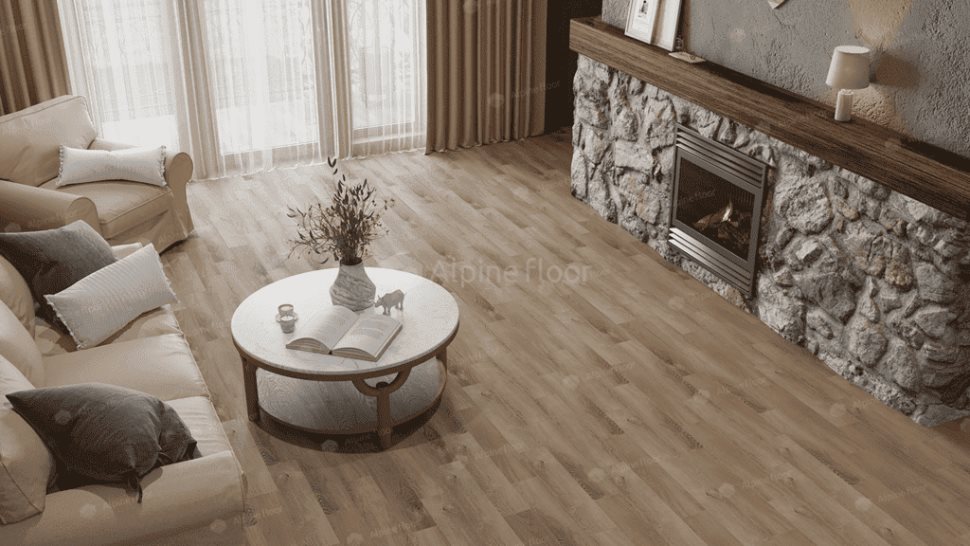 Виниловый ламинат "Alpine Floor" Parquet Light Дуб Синистра (600*125*4 мм) — купить в Санкт-Петербурге