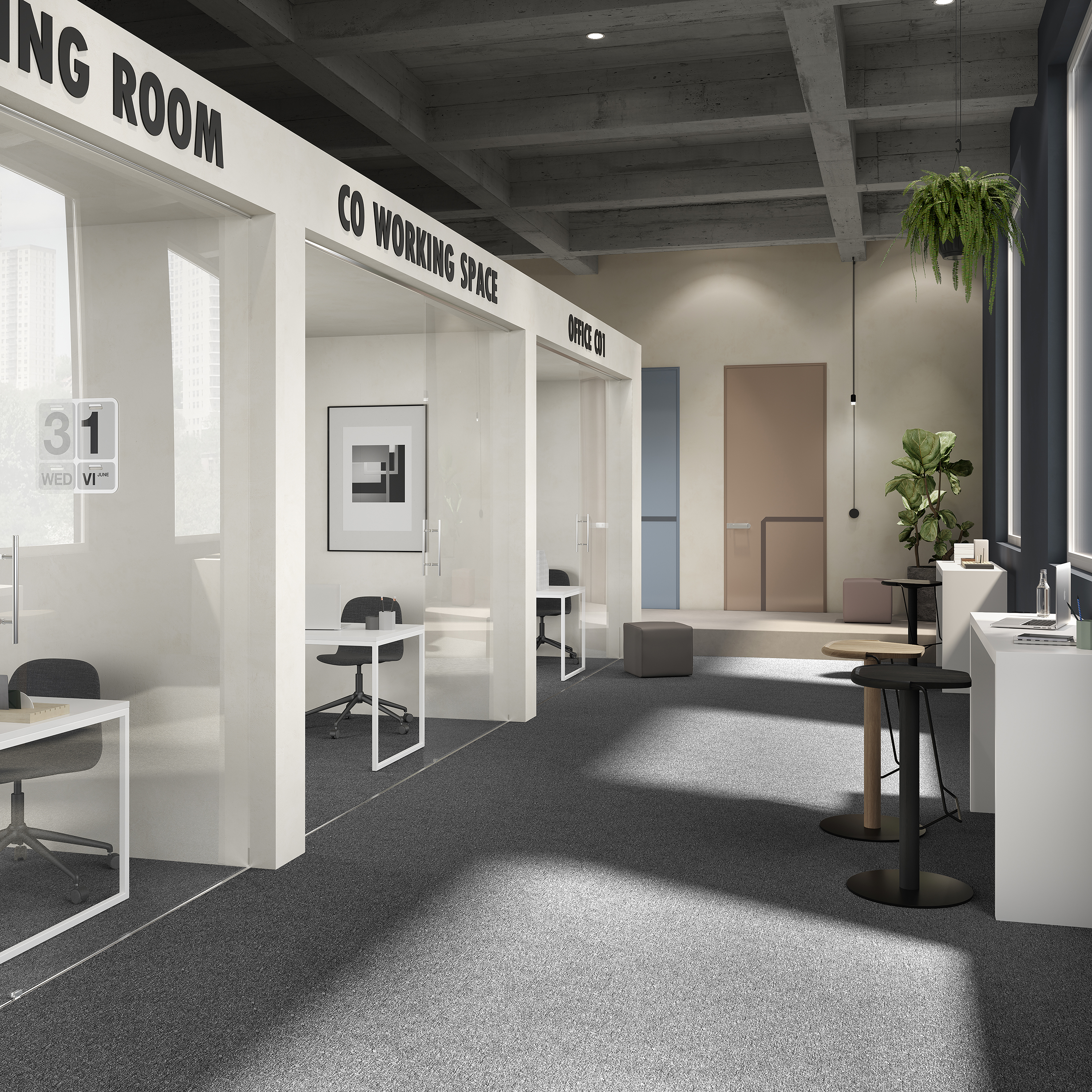 Ковровая плитка Medusa Tile 98 (500*500*5 мм) — купить в Санкт-Петербурге