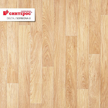 Линолеум бытовой "Синтерос" Delta Сорбона 3 (3м) — фото и характеристики
